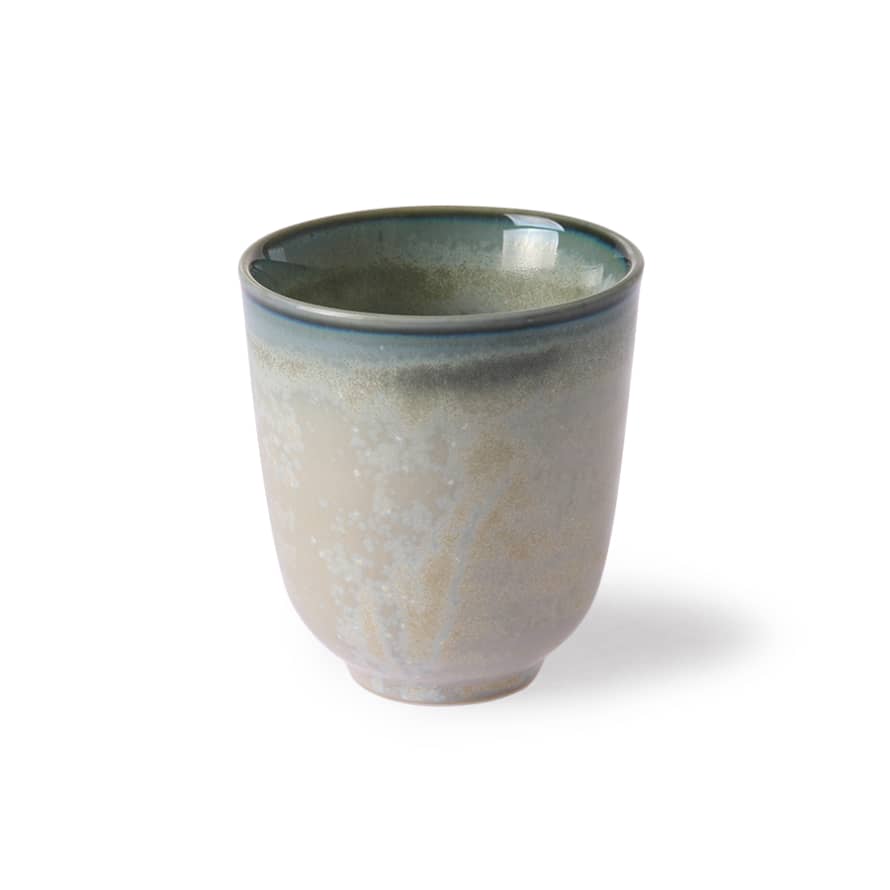 HK Living Home Chef Ceramics: Mug Grey/Green (Set of 6)