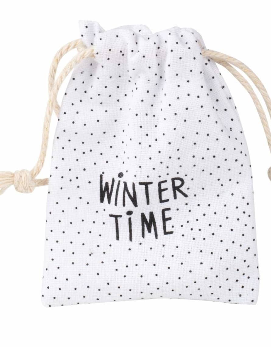 Räder Snowman White Porcelain To Go Charm Winter Time Bag