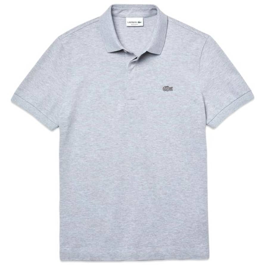 Lacoste Silver Chine Paris Regular Fit Stretch Polo 