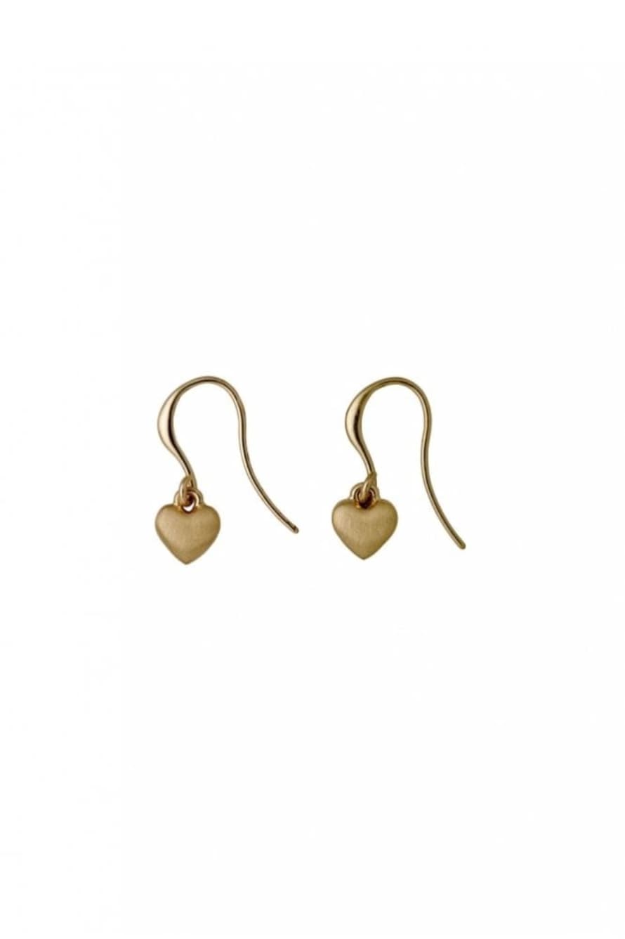 Pilgrim Sophia Gold Plated Heart Hook Earrings