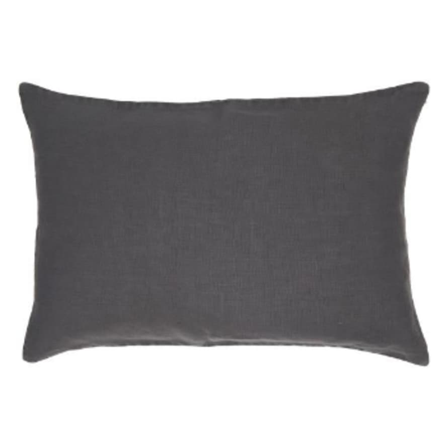 Ib Laursen Linen Cushion 40x60cm in Anthracite Grey
