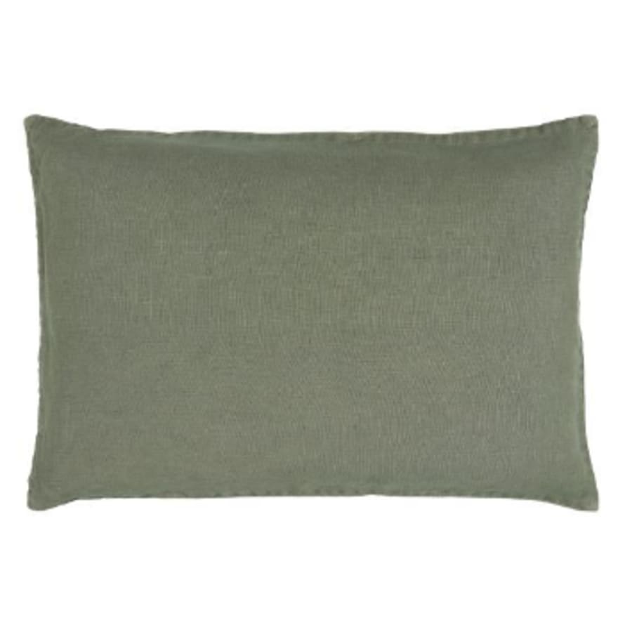 Ib Laursen Linen Cushion 40x60cm in Chalk Green