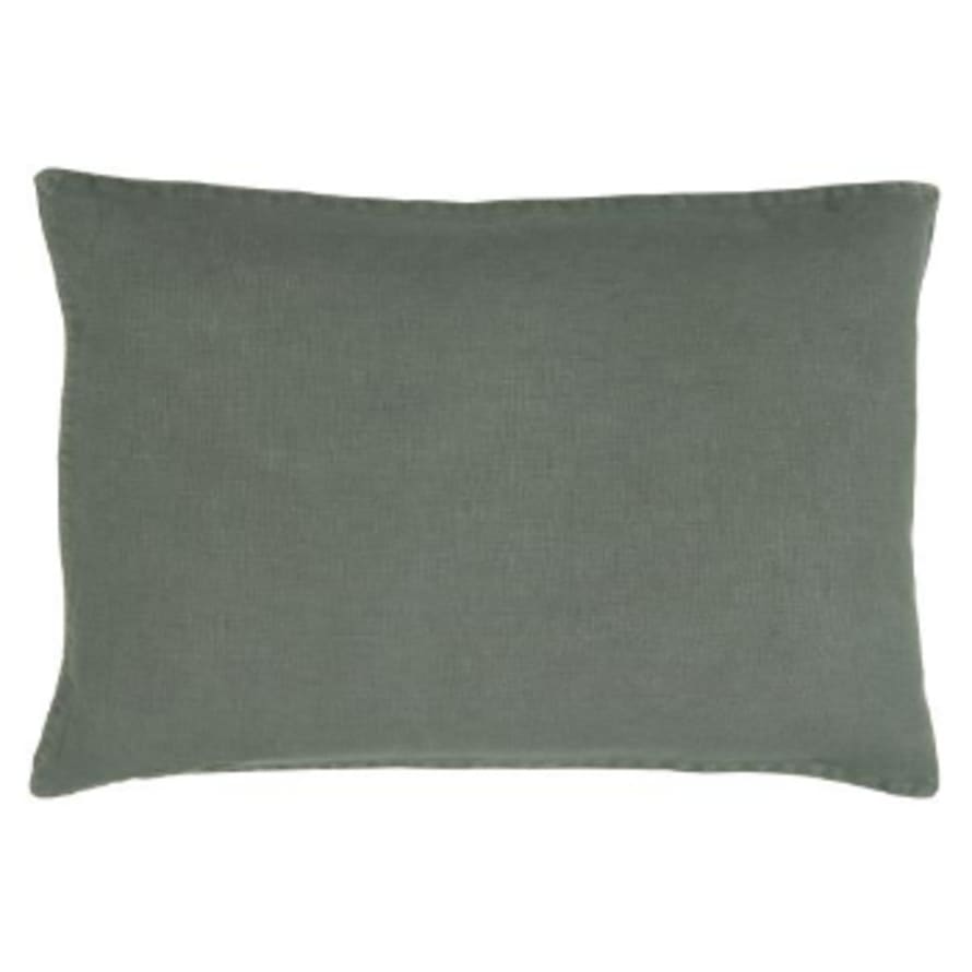 Ib Laursen Linen Cushion 40x60cm in Dusty Petrol