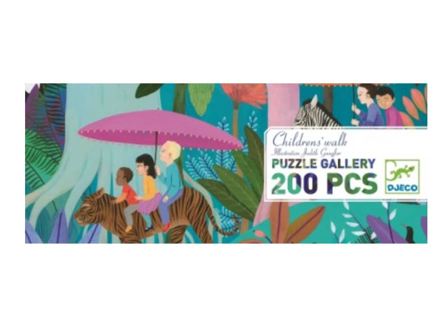 Djeco  Puzzle Gallery Childrens' Walk 200 Piece Jigsaw Age 6+