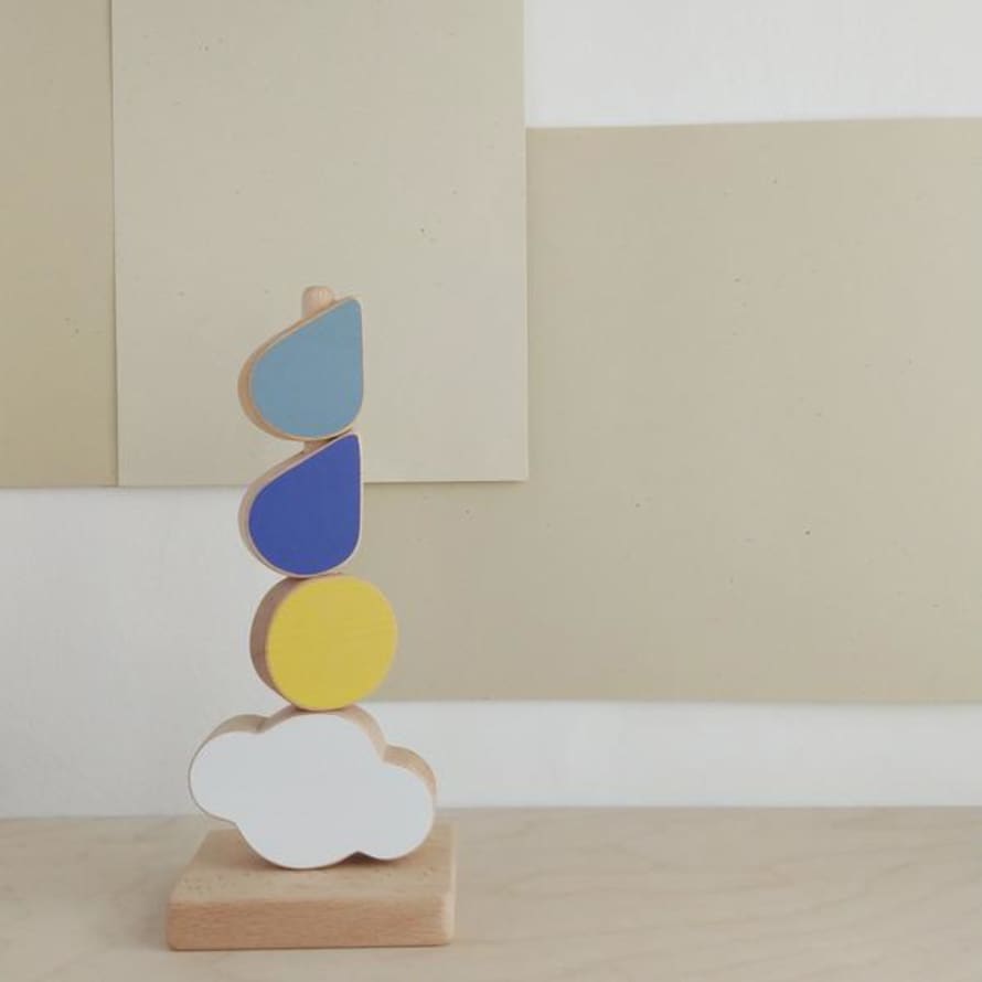 The Wandering Workshop Catch The Cloud Wooden Stacking Toy
