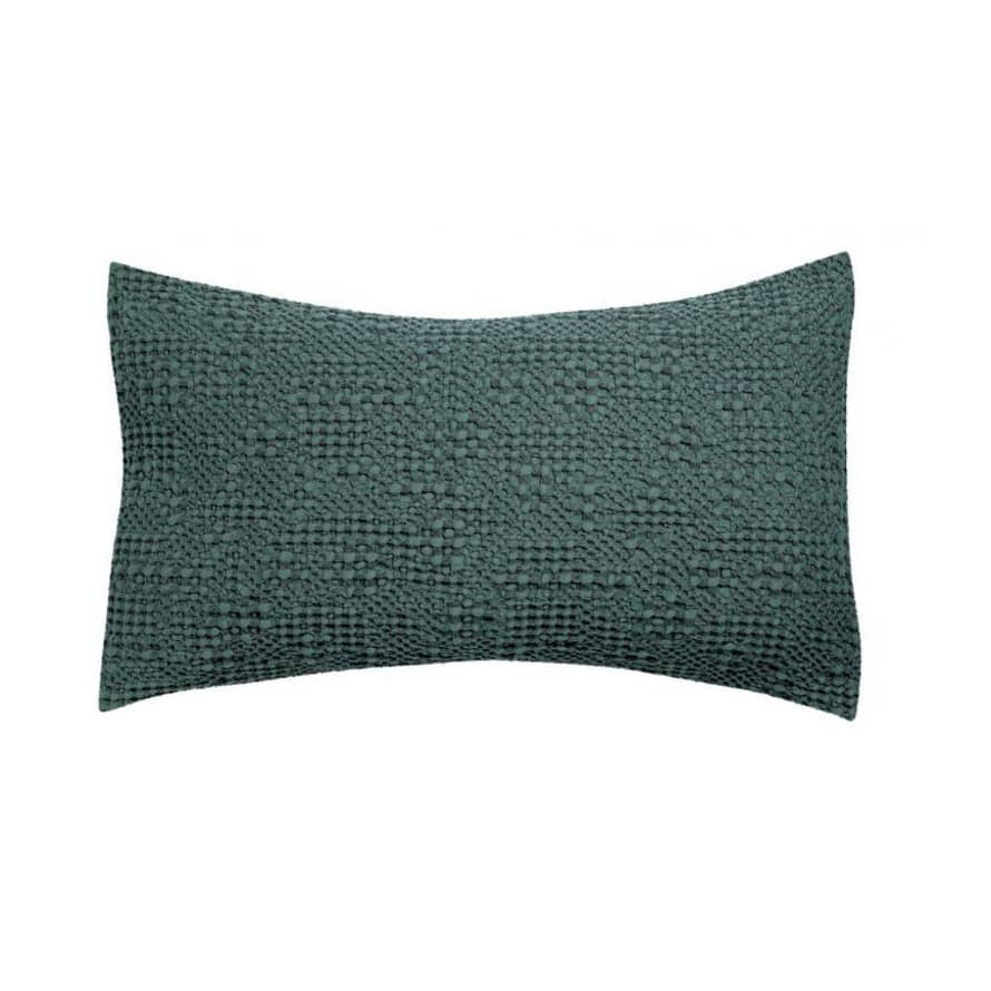 Vivaraise Tana 40x65 Stonewashed Cotton Cushion, Prusse