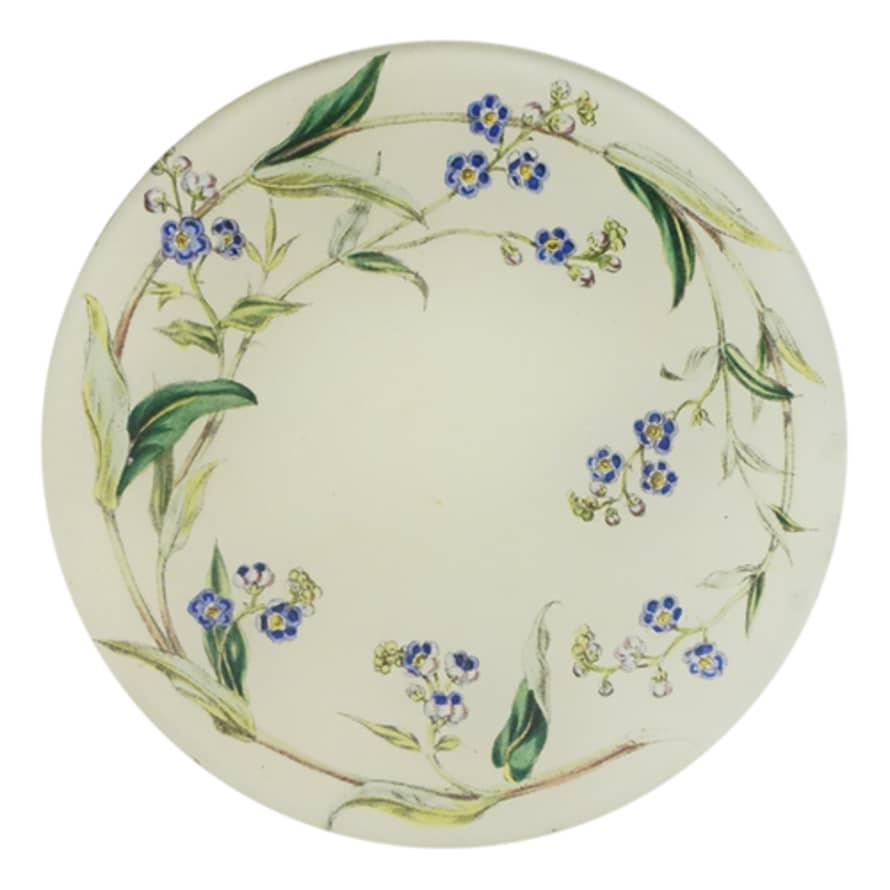 JOHN DERIAN Small Decorative Plate Blue Garland
