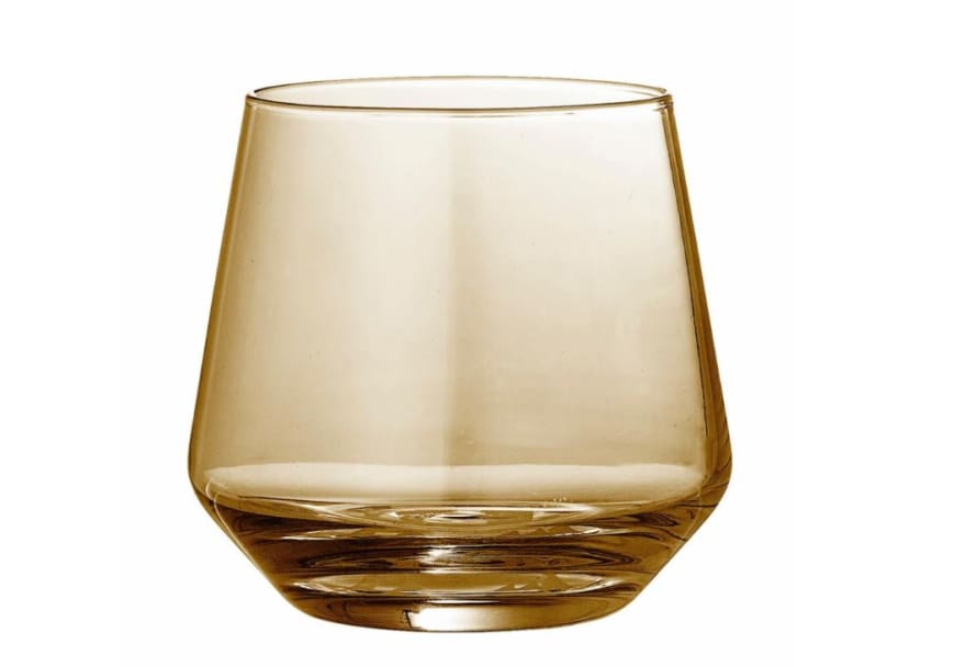 Bloomingville Brown Rosy Drinking Glass