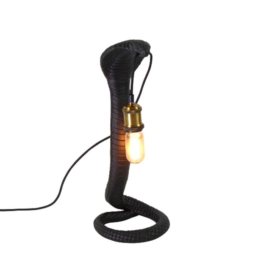&Quirky Sid The Cobra Black Table Lamp