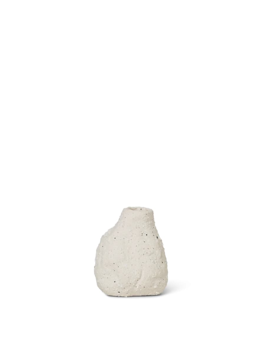 Ferm Living Vulca Mini Vase Off White Stone