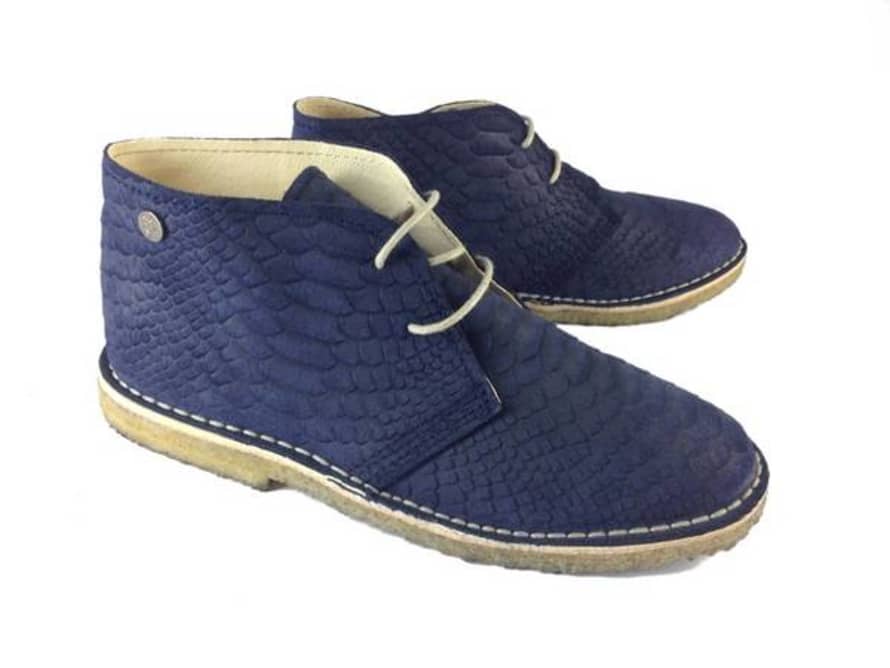 Jonny's Dark Blue Desert Boots 