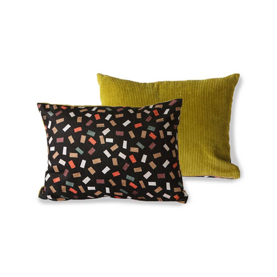 HK Living Double Sided Printed Zip Fastened Cushion