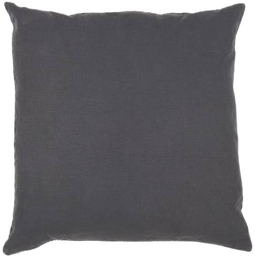 Ib Laursen Linen cushion 50x50cm in anthracite grey