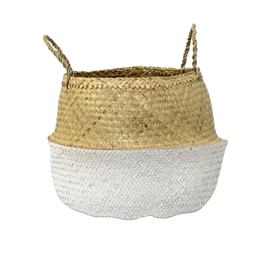 Bloomingville Seagrass Basket - White 