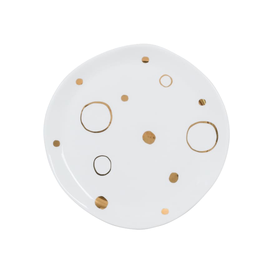 Urban Nature Culture Good Morning Plate - Circle Gold - sustainable