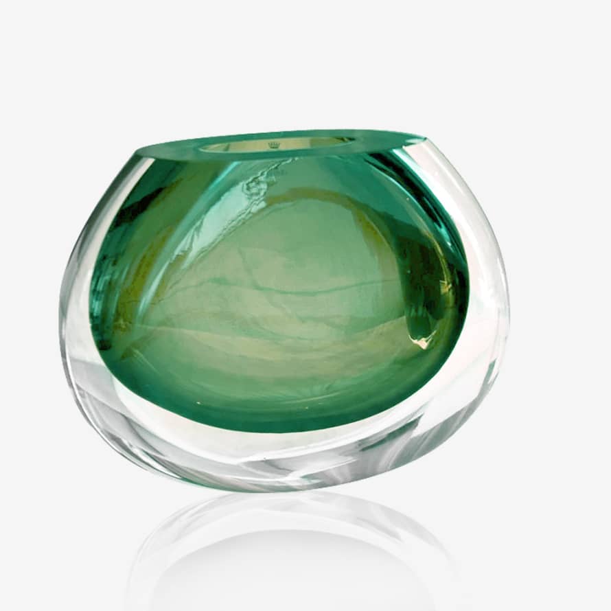 Cá d’Oro Minimalistic Glass Vase 92 Green