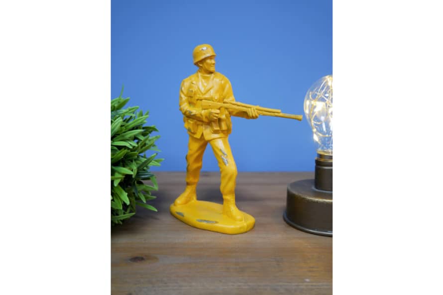 &Quirky Vintage Style Yellow Toy Soldier