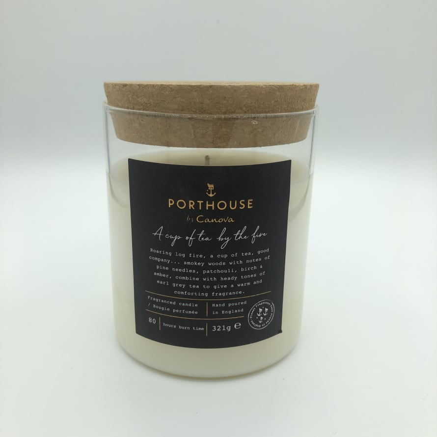 Canova Porthouse A Cup Of Tea By The Fire Candle 321g 80 Hours Burn Time