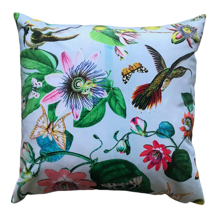 Diana Wilson Arcana Passion Flower Velvet Cushion - Large