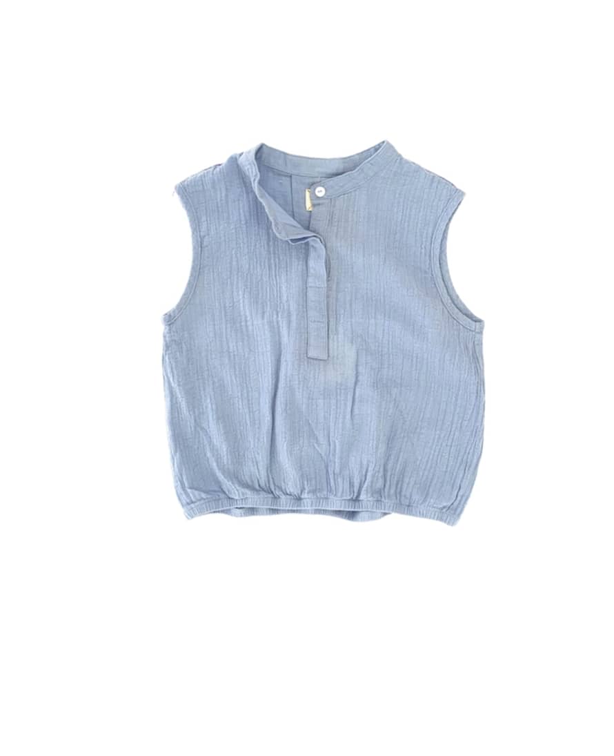 Long live the Queen Sleeveless Blouse/Blue