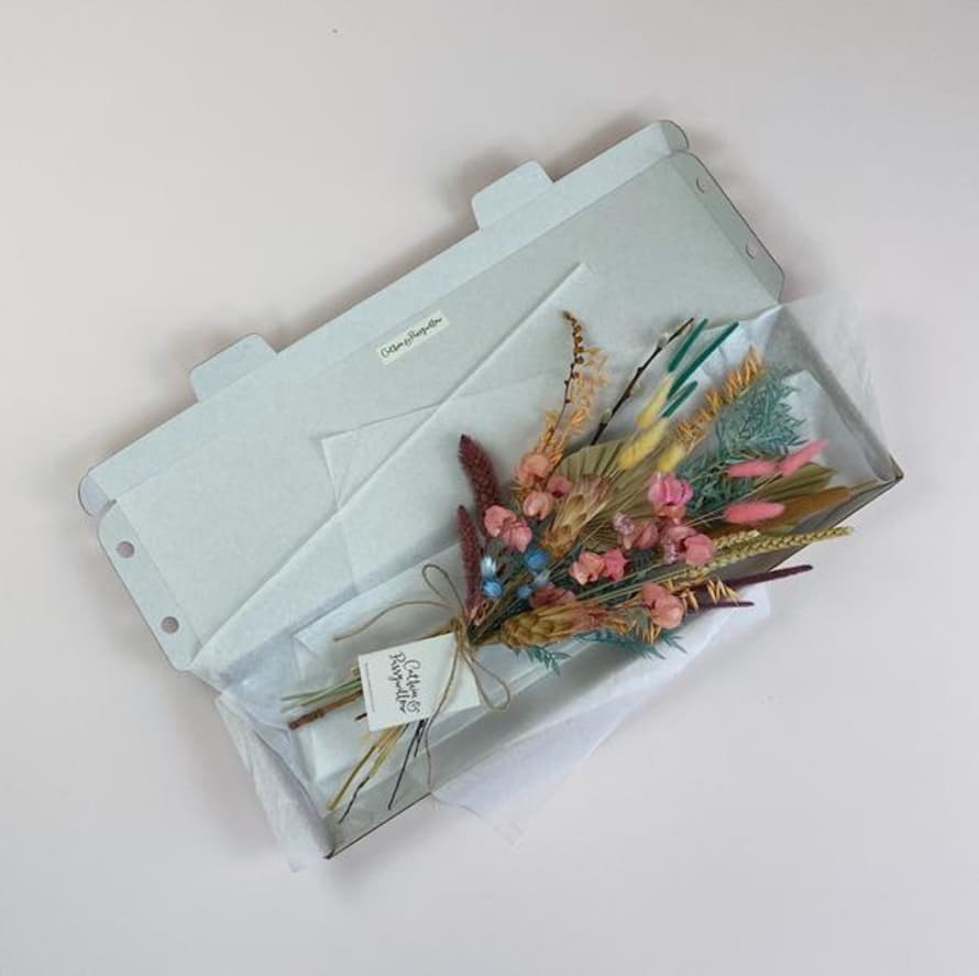 Catkin & Pussywillow Pastel Dried Flowers Letterbox Dried Flower Stems