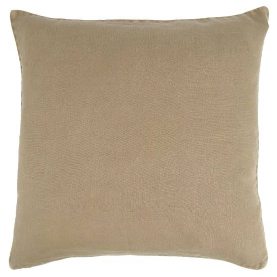 Ib Laursen 50x50cm Linen Cushion in Cognac