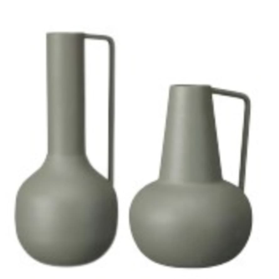 Wikholm Form Matte Green Metal Akhila Vase