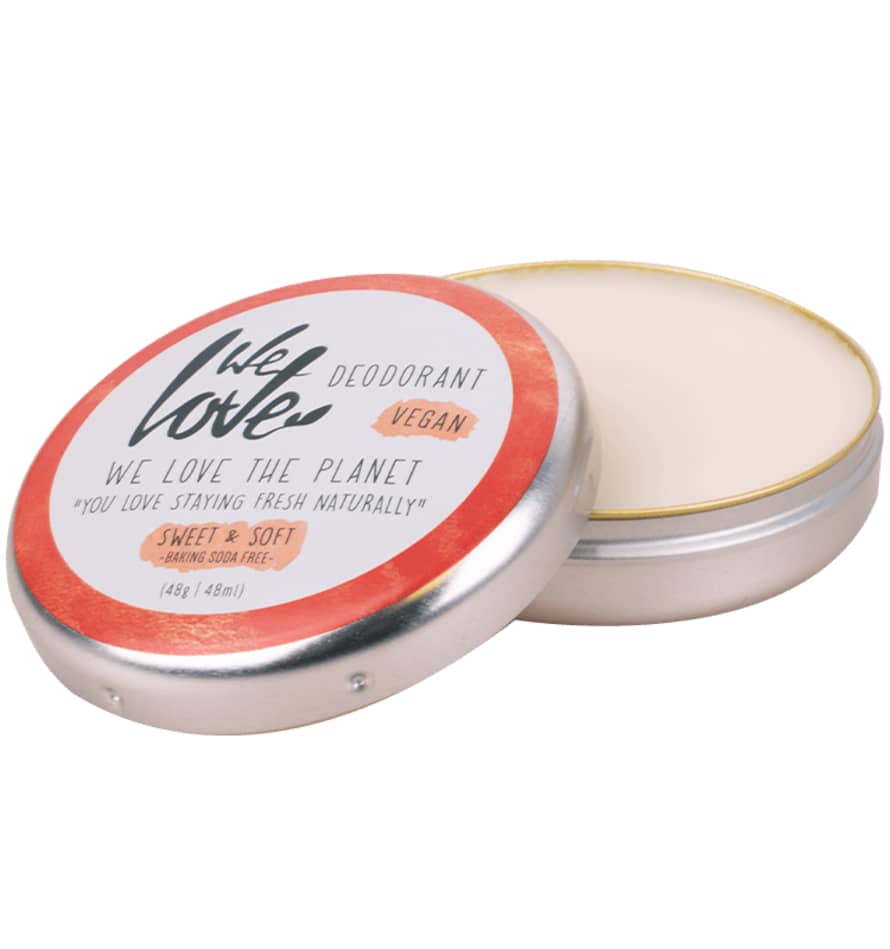 We Love The Planet Natural Deodorant Tin - Sweet & Soft (Vegan)