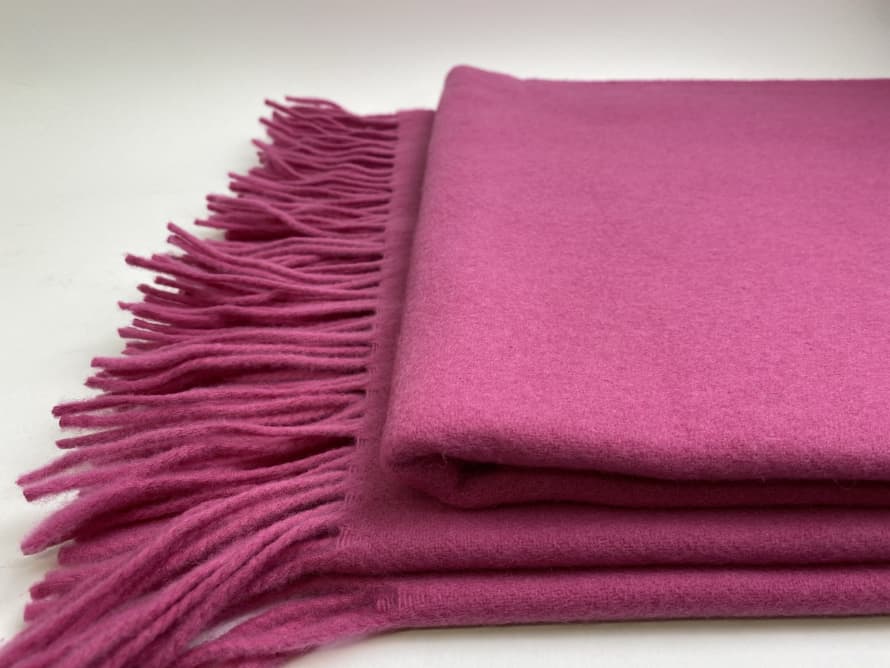 D&T Design Blanket Lambswool Molly Pink FB 14