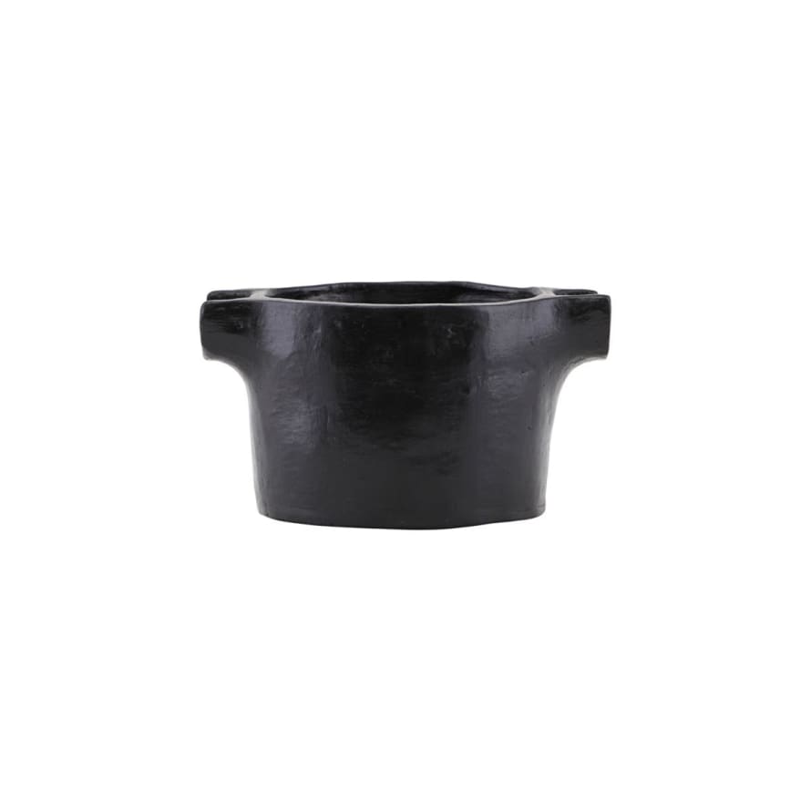 House Doctor Black Terracotta Earth Serving Dish Small