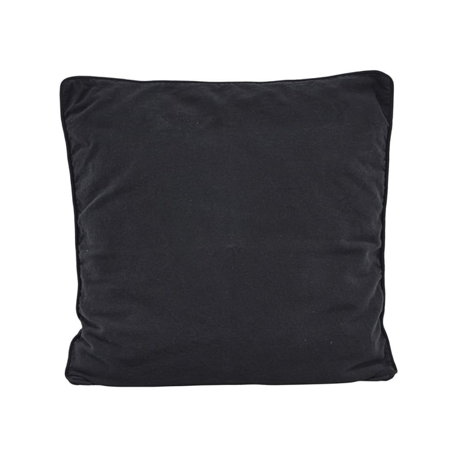 House Doctor Plain Black Cushion Cover (50 x 50cm)
