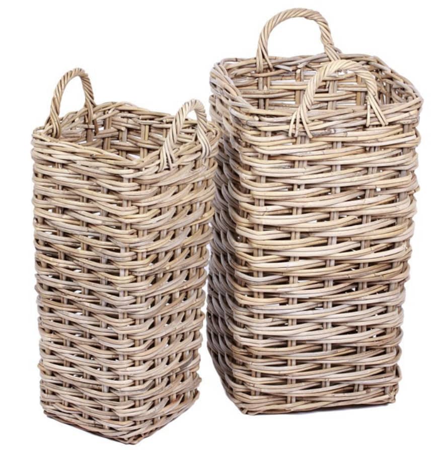 Kirkland's Home  Large Wicker Square Hallway Umbrella Basket