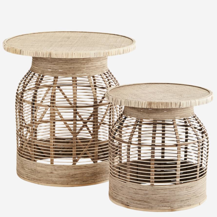 home Rattan Side Tables