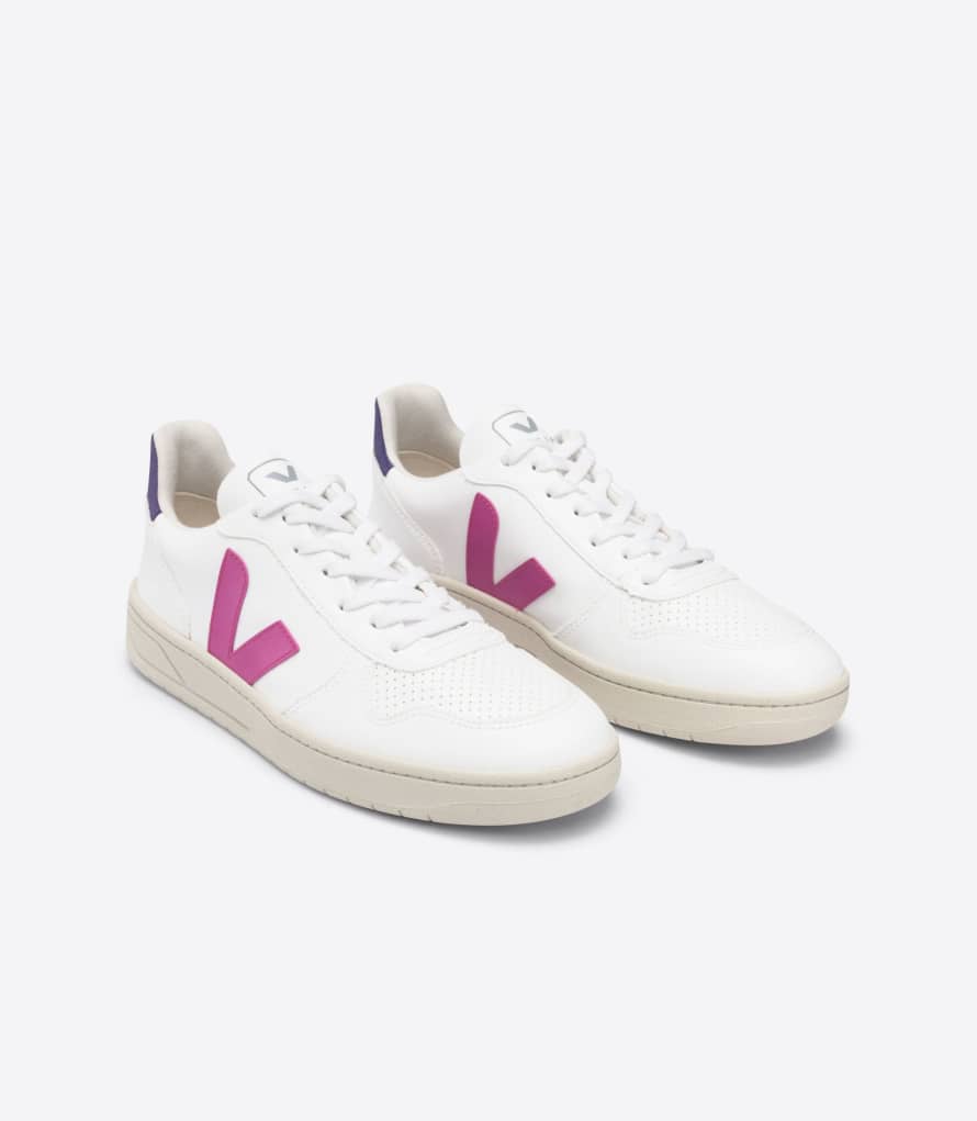 Veja V-10 Cwl White Ultraviolet Purple Sneakers