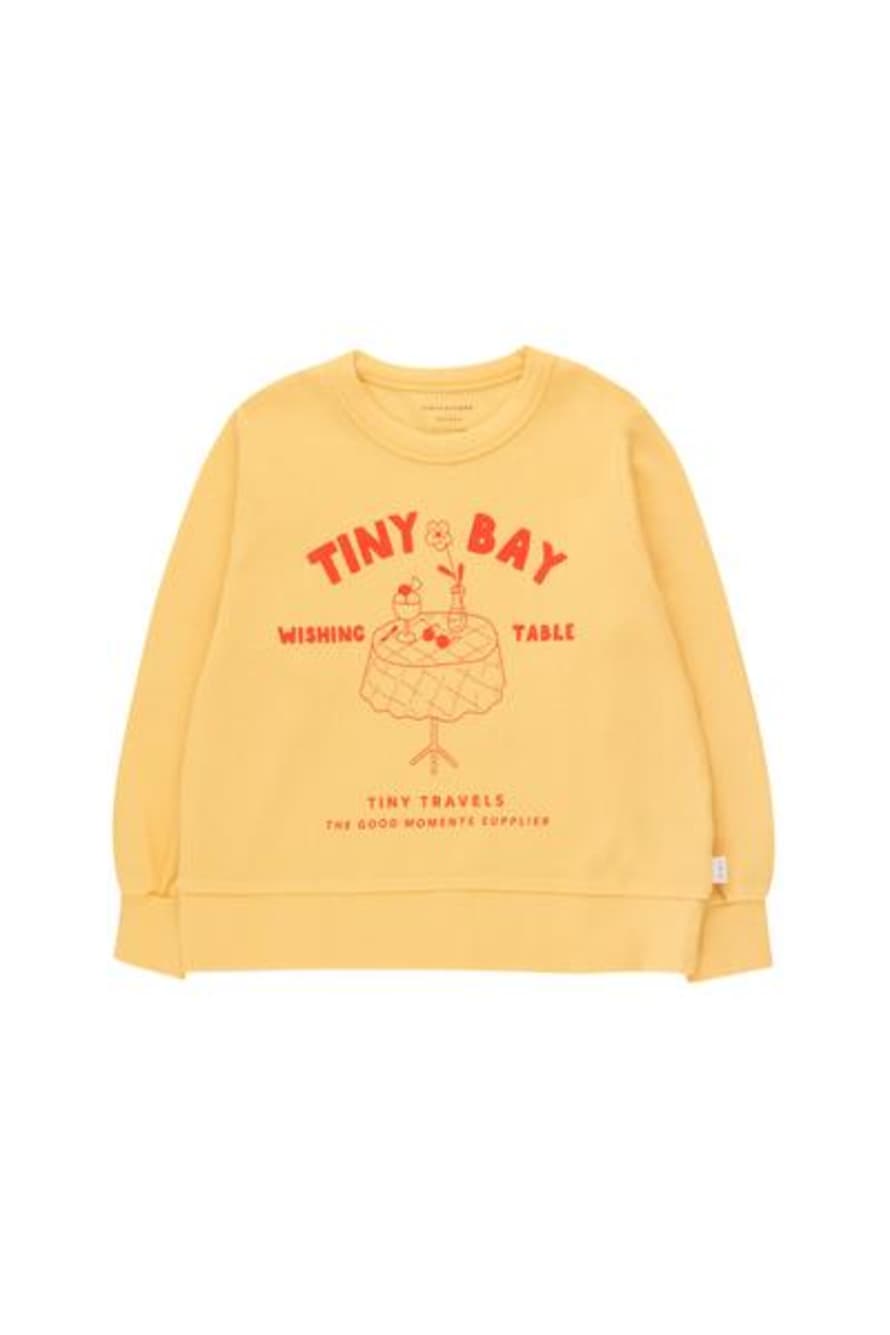 Tinycottons  Red and Yellow Waffle Wishing Table Sweatshirt