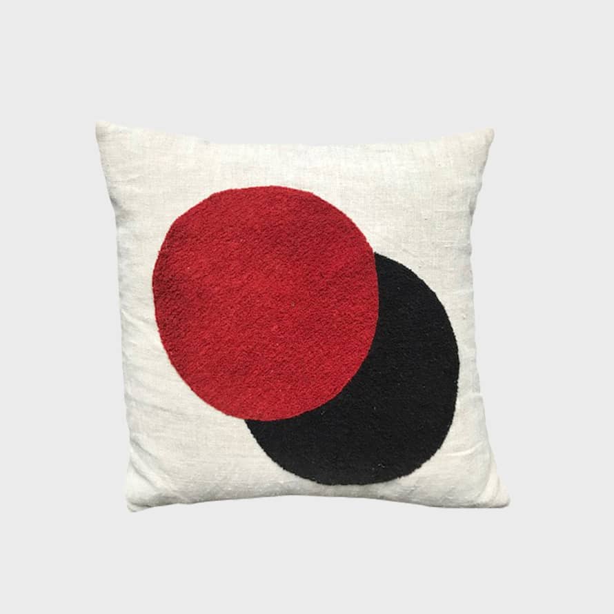 Window Dressing The Soul Circles Embroidered Cushion