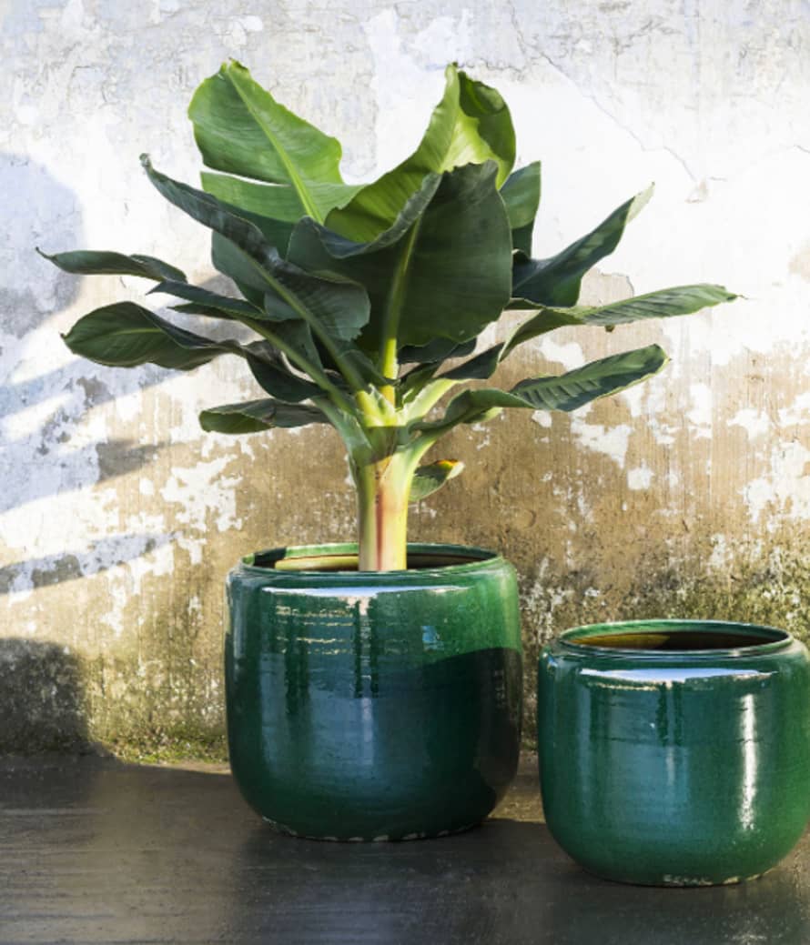 Serax Large green emerald Ceramic Costa Pot