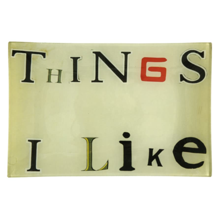 JOHN DERIAN Decorative Plate / Tray 'Things I Like'