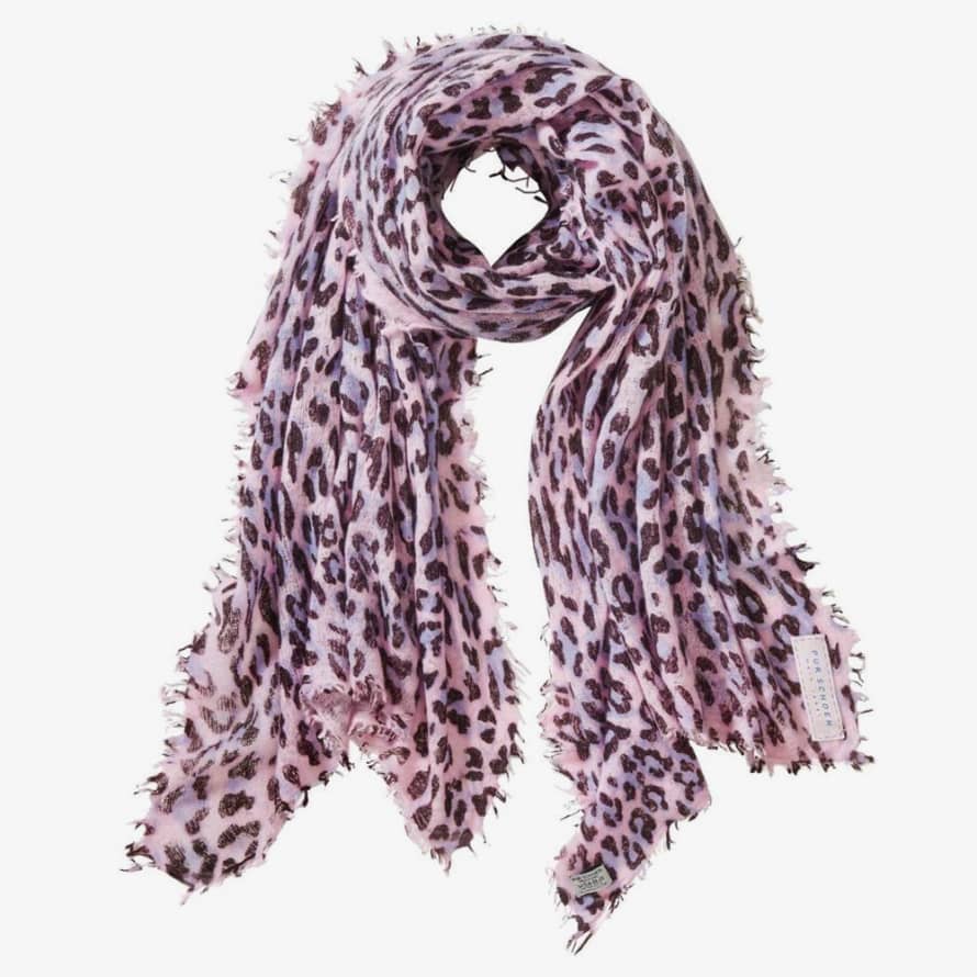 Pur Schoen Hand Felted Cashmere Soft Scarf Leo Rose + Gift