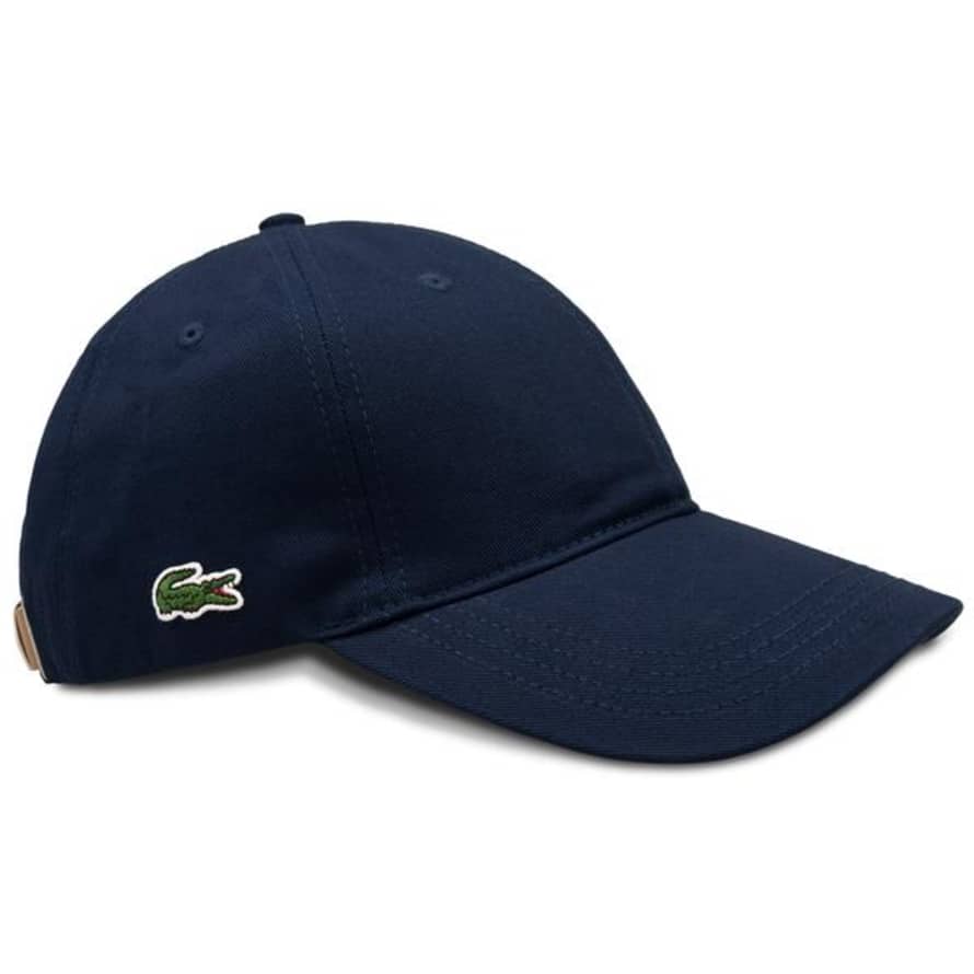 Lacoste Navy Rk 4709 Embroidered Cotton Cap 