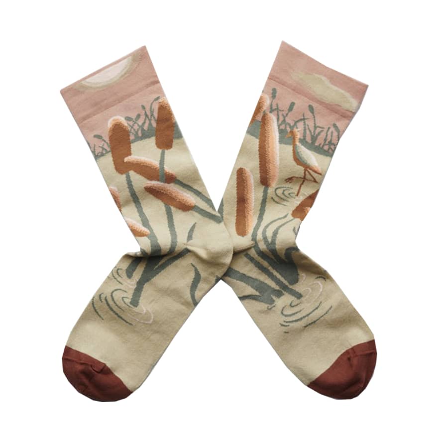 Bonne Maison Nude Ibis - Egyptian Cotton Unisex Socks