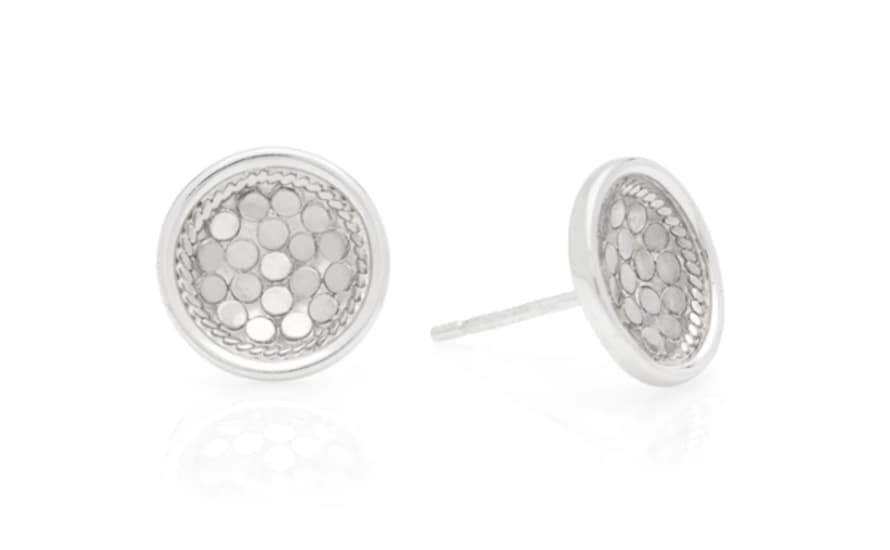 Anna Beck Dish Stud Earrings Silver