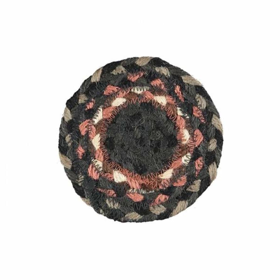 The Braided Rug Company Set of 6 Marble Jute Coasters