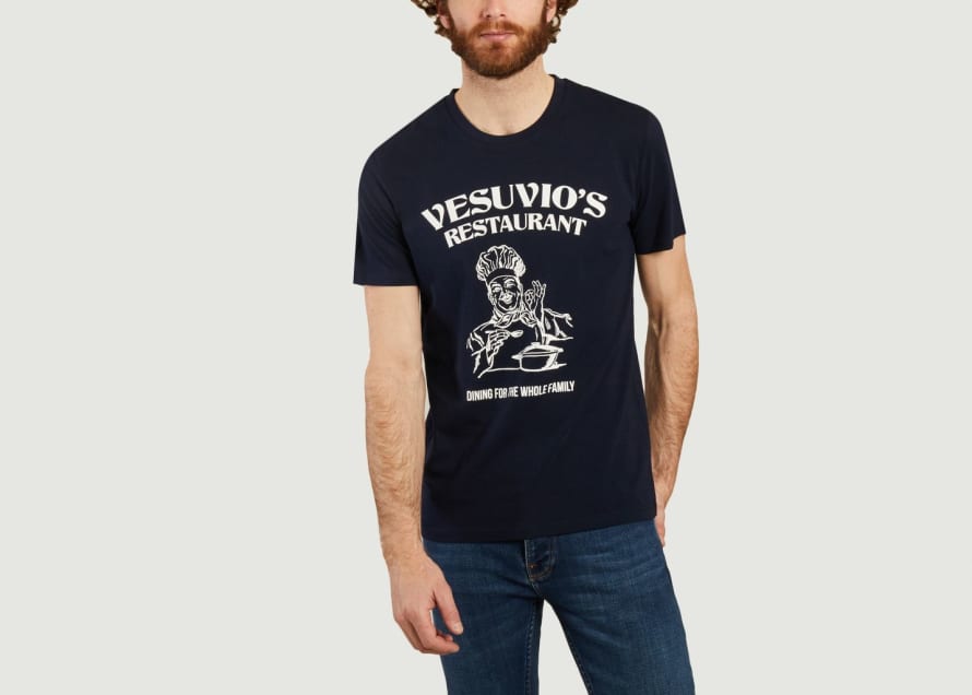 Harmony Navy Blue Restaurant Vesuvio T Shirt