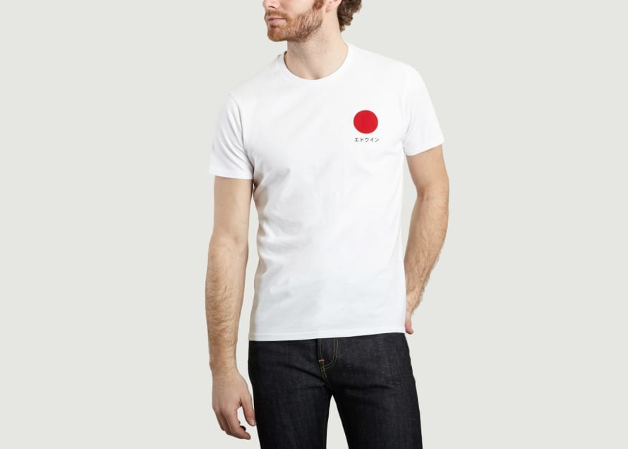 Edwin White Japanese Sun T Shirt