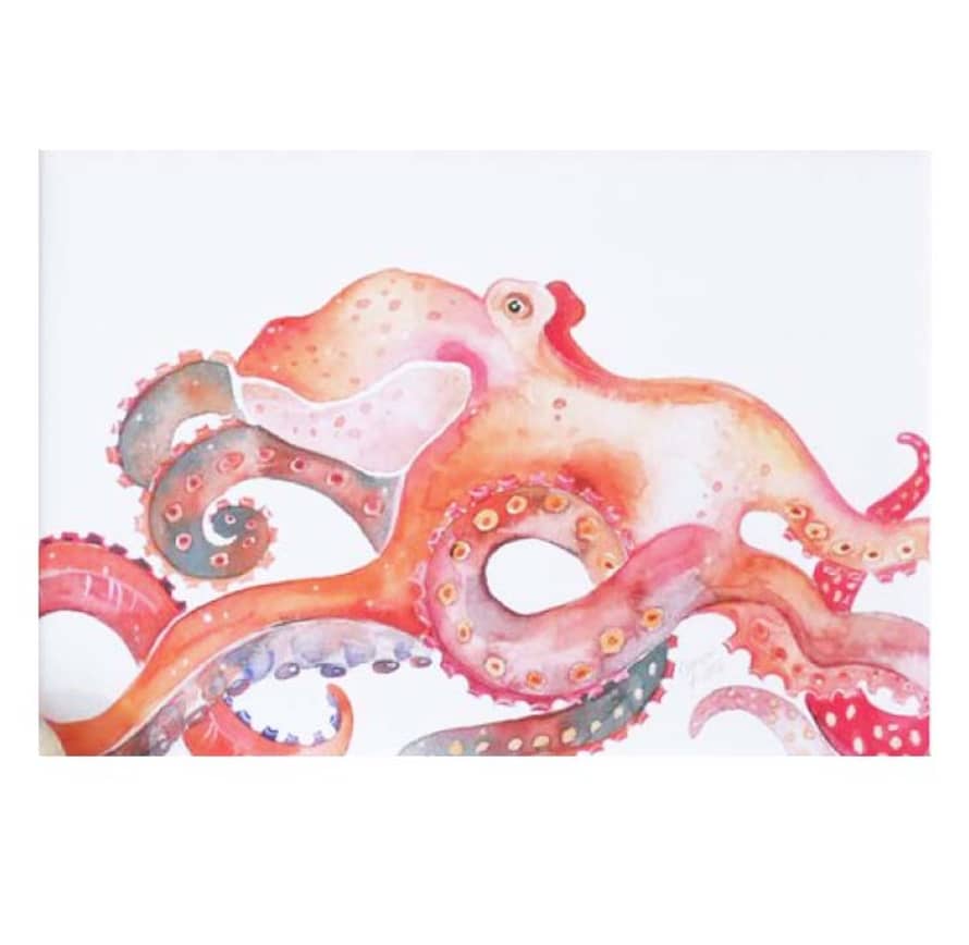 Sabrizzo Rosa Octopus Sabrizzo Illustration Print