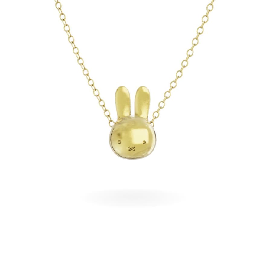 Miffy Miffy Medium 18ct Gold Vermeil Head Necklace