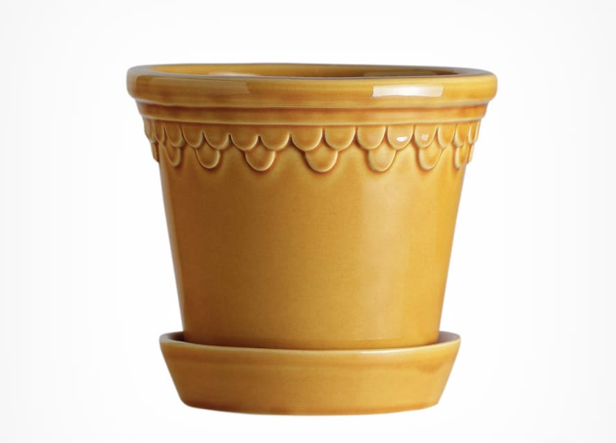 Bergs Potter 18 cm Yellow Copenhagen Glazed Pot