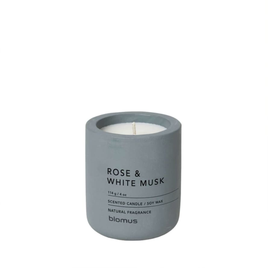 Blomus Rose White Musk Scented Candle 114 G