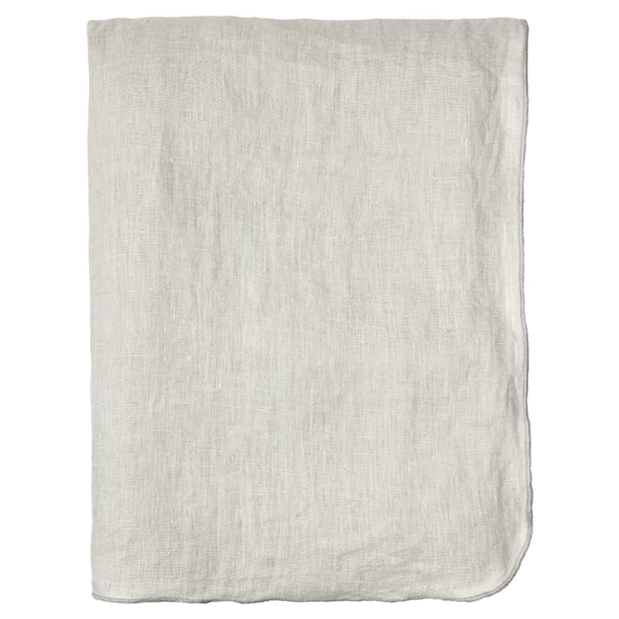 Broste Copenhagen Light Grey Tablecloth Eco-Friendly Linen 